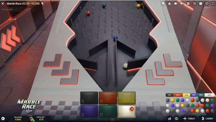 Los dos tipos de apuesta en Marble Race y su volatilidad real