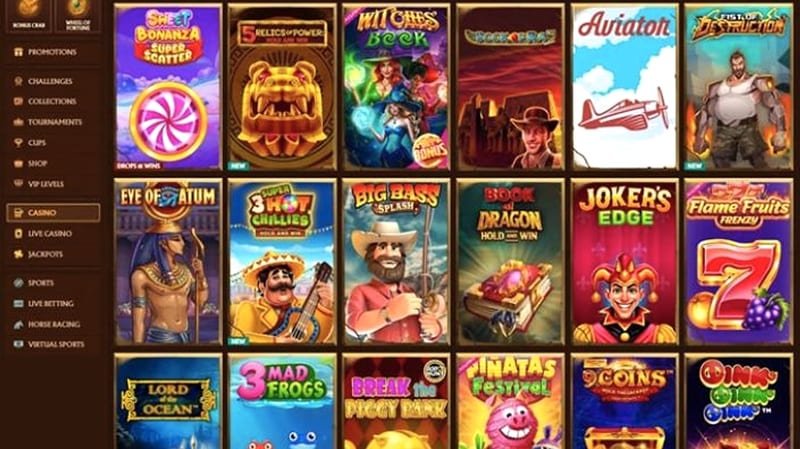 Amunra comparación con otros casinos – Categoría 2: Catálogo de juegos